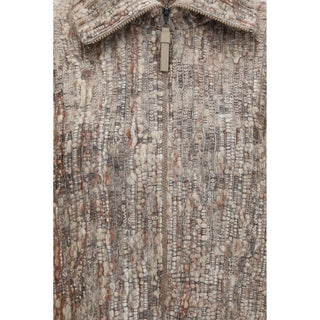 Brunello Cucinelli Beige Mohair Cardigan