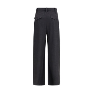 Brunello Cucinelli Gray Wool Oves Aries Dress Pants