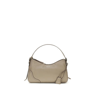 Prada Gray Calf Leather Bos Taurus Backet Bag