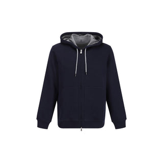 Brunello Cucinelli Blue Cotton Sweatshirt