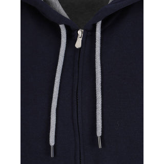 Brunello Cucinelli Blue Cotton Sweatshirt