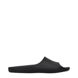 The Row Black Cotton Slippers