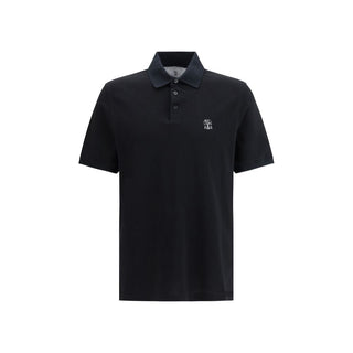 Brunello Cucinelli Black Cotton Dress Shirt