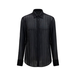Gucci Black Silk Dress Shirt