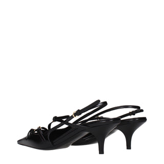 Miu Miu Black Leather High Heel Pumps