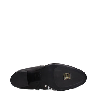 Alaïa Black Leather Ankle Boots