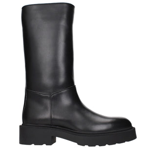 The Row Black Leather Boots