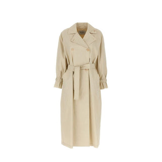 Max Mara Double-Breasted Cotton Trench Coat
