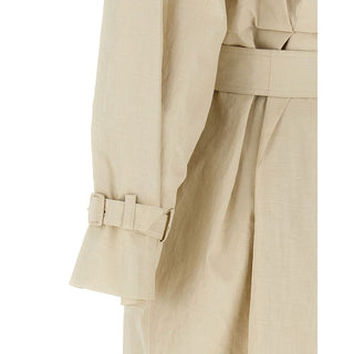Max Mara Double-Breasted Cotton Trench Coat