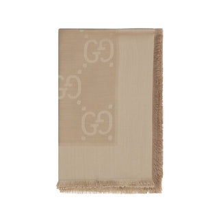 Gucci Brown Wool Foulard