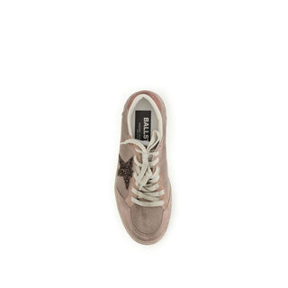 Golden Goose Beige Calf Leather Bos Taurus Low Top Sneakers