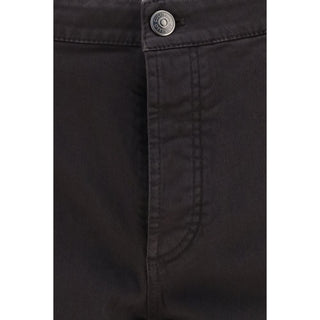 Brunello Cucinelli Brown Cotton Cropped Jeans