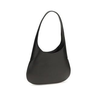 Khaite Black Calf Leather Bos Taurus Handbag