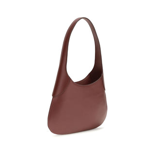 Khaite Bordeaux Calf Leather Bos Taurus Handbag