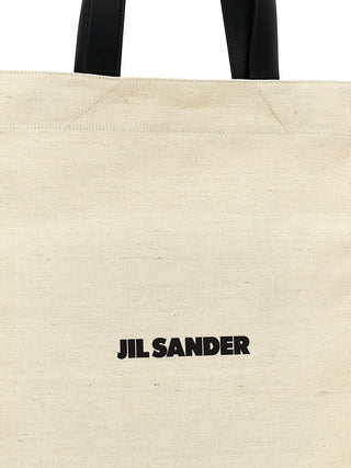 Jil Sander Bicolor Jute Tote Bag