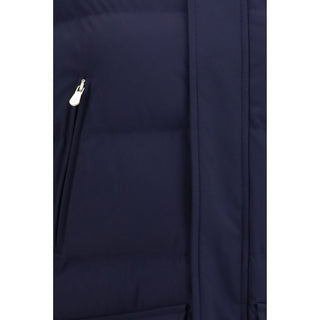 Brunello Cucinelli Blue Goose Down Full-Length Jacket