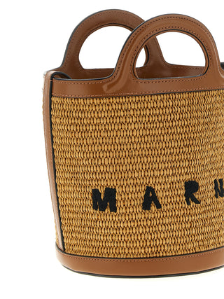 Marni Brown Cotton Handbag