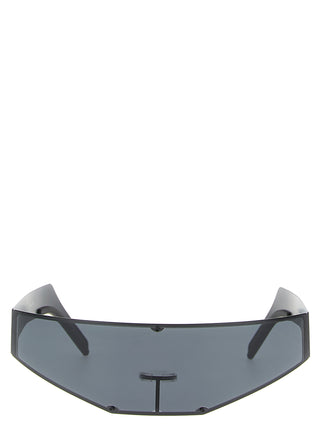 Rick Owens Black Stainless Steel Sunglasses