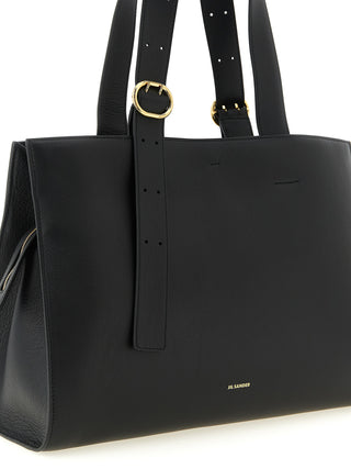 Jil Sander Black Calfskin Tote Bag
