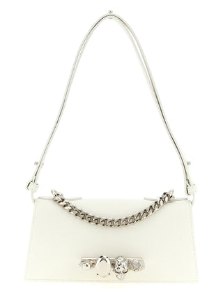 Alexander McQueen White Calfskin Shoulder Bag