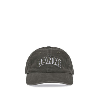 Ganni Bicolor Cotton Cap (Baseball Hat)