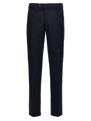 Brunello Cucinelli Blue Cotton Casual Pants