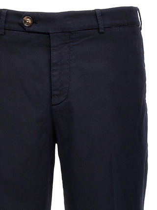 Brunello Cucinelli Blue Cotton Casual Pants