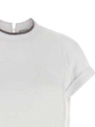 Brunello Cucinelli White Cotton T-Shirt