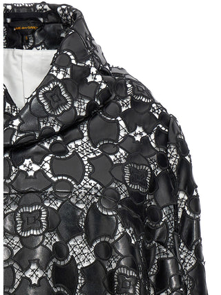 Comme Des Garçons Bicolor Polyethylene Leather Jacket