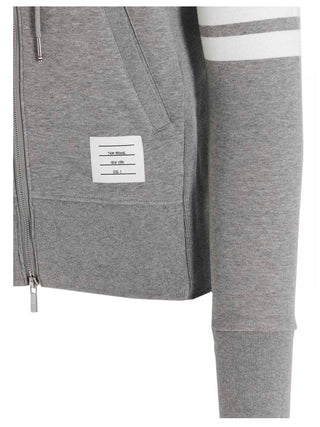 Thom Browne Gray Cotton Sweatshirt