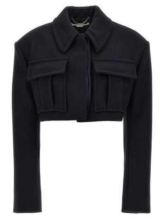 Stella McCartney Black Wool Full-Length Jacket