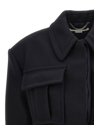 Stella McCartney Black Wool Full-Length Jacket
