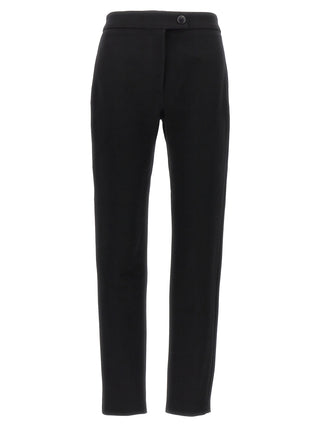 Ferragamo Black Elastane Skinny Pants