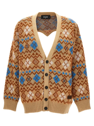Dsquared² Multicolor Wool Cardigan