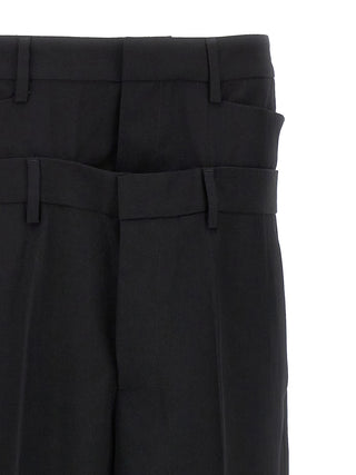 Dsquared² Black Virgin Wool Dress Pants