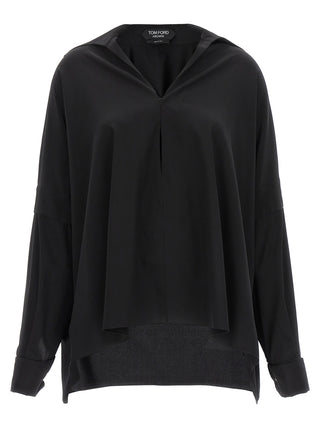 Tom Ford Black Silk Blouse