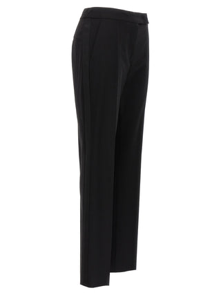 Max Mara Black Virgin Wool Dress Pants