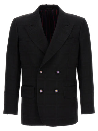 Etro Black Virgin Wool Blazer