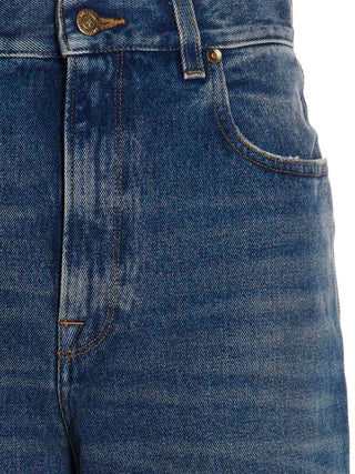 Golden Goose Blue Cotton Straight-Leg Jeans