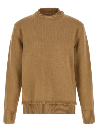 Maison Margiela Beige Wool Cardigan