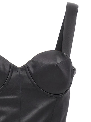Maison Margiela Black Acetate Short Dress