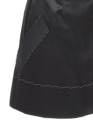 Maison Margiela Black Acetate Short Dress