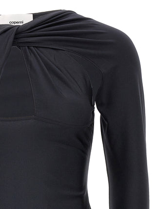 Coperni Black Polyamide Short Dress