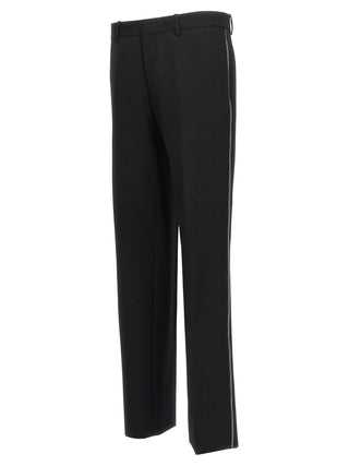 Off-White Black Virgin Wool Dress Pants