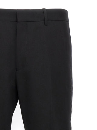 Off-White Black Virgin Wool Dress Pants