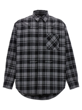 Off-White Gray Cotton Shell Jacket