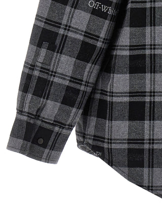 Off-White Gray Cotton Shell Jacket