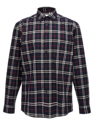 Burberry Blue Cotton Blouse