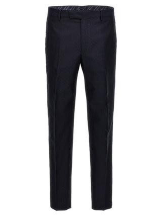 Etro Blue Cotton Dress Pants