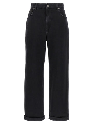Golden Goose Black Cotton Relaxed Fit Jeans